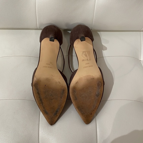 Nine West Stillettos. Beige with crisscross straps. 3” - Picture 6 of 7